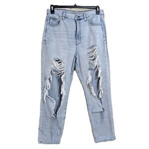 American Eagle Distressed Mom Jeans - Size 12 Womens
